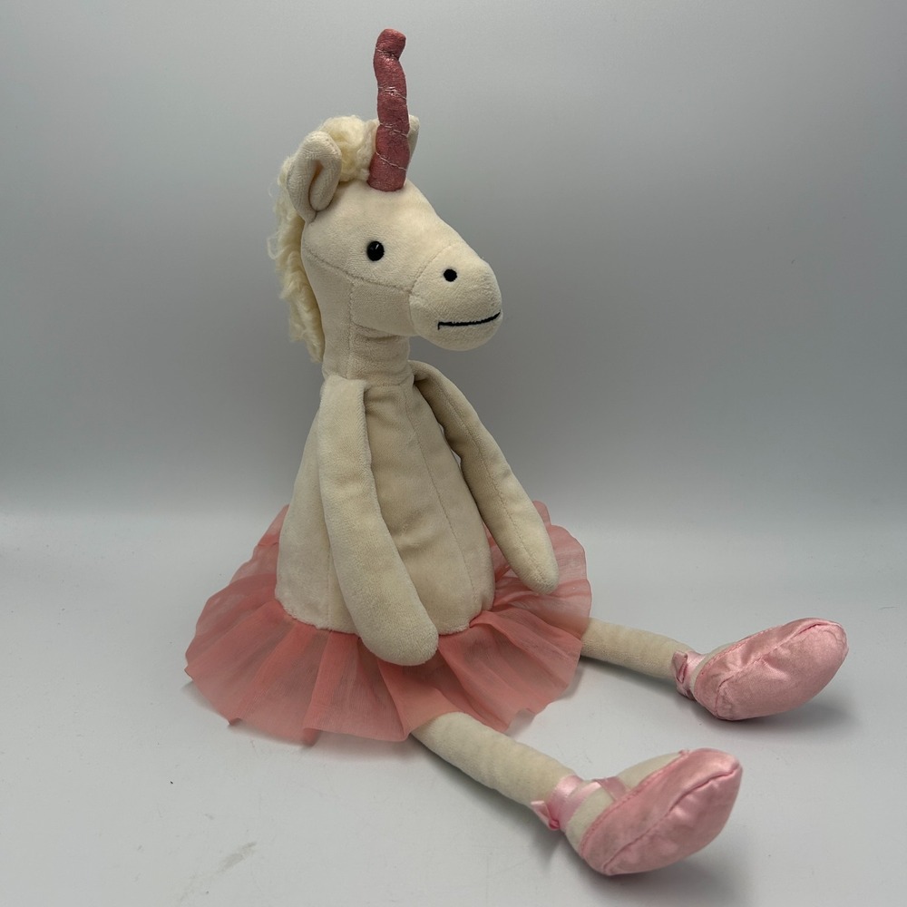 Jellycat Unicorn Ballerina Dancing Darcy Pink Tutu Stuffed Animal Plush Ballet